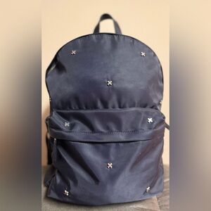 Jet Black Studded Backpack